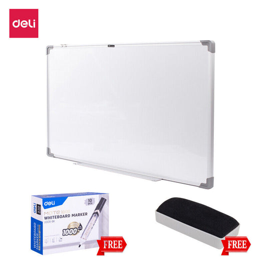 【Free Gifts】Deli Portable Whiteboard Magnetic Home and Office Whiteboard 90*60/60*45CM